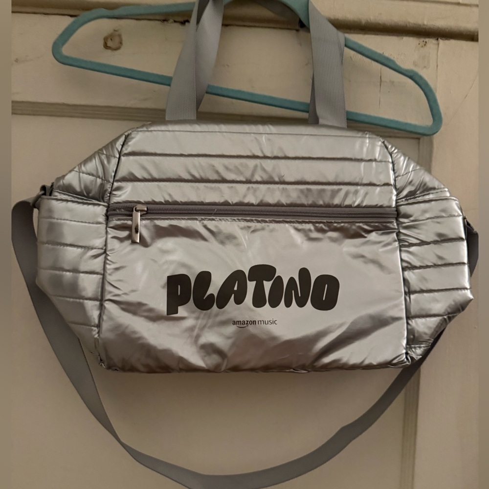 Silver Platino Crossbody Bag